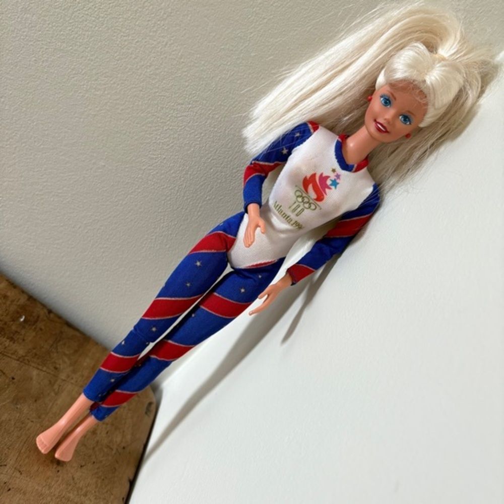 Vintage 1996 Atlanta Olympics USA Gymnastics 12" Barbie Doll Blonde Hair
